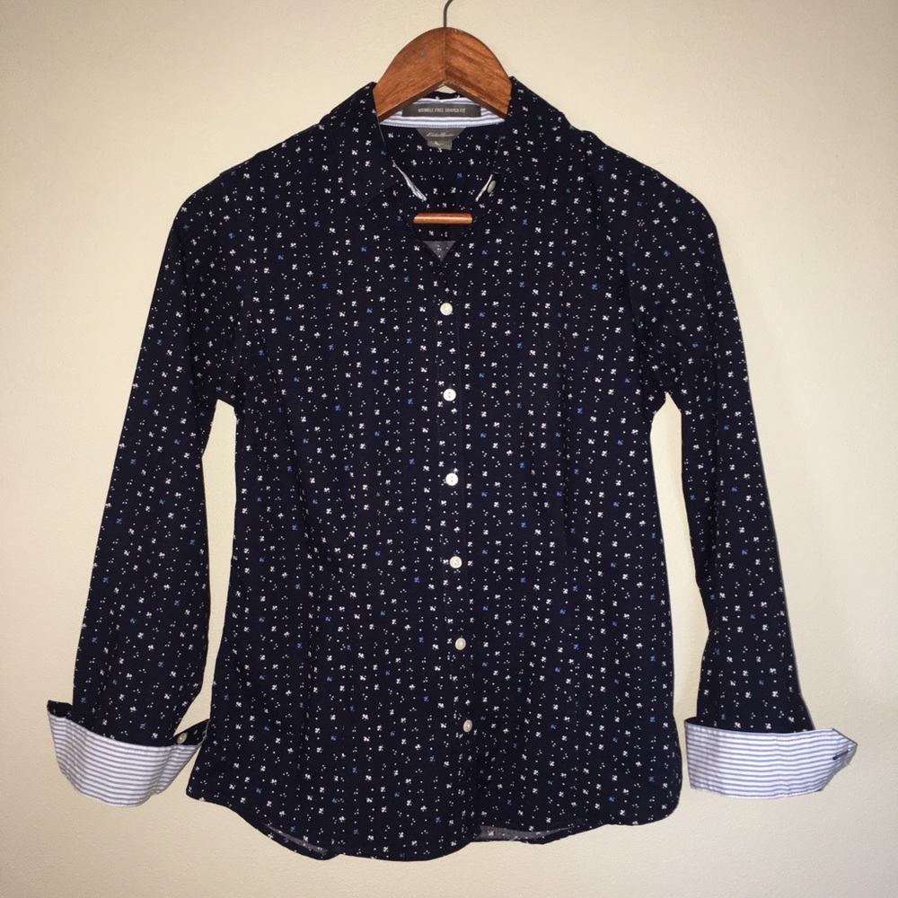 Eddie Bauer Wrinkle Free Shaped Fit